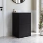 500mm Black Freestanding Countertop Vanity Unit - Palma