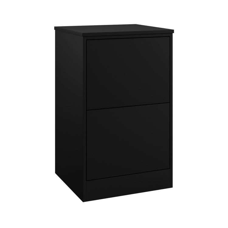 500mm Black Freestanding Countertop Vanity Unit - Palma