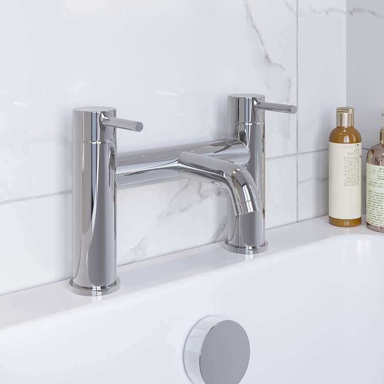 GRADE A1 - Chrome Bath Mixer Tap - Arissa