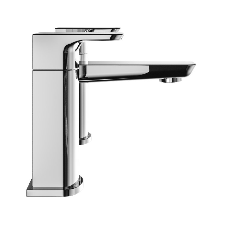 Chrome Bath and Basin Tap Set with Basin Waste- Zana