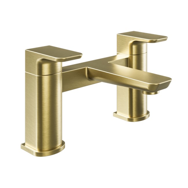 Brushed Brass Bath Filler - Zana