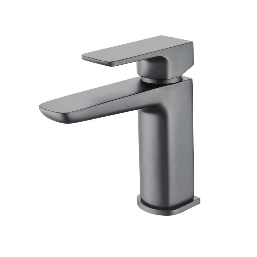 Gunmetal Mono Basin Mixer Tap With Waste - Zana