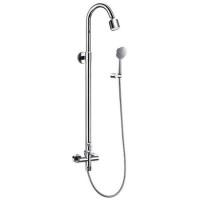 Premium Rigid Riser Shower Rail Kit with Dual Valve - Leiro Range