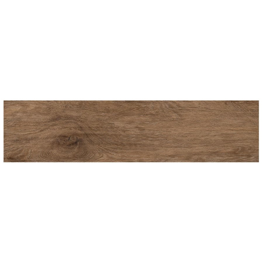 Trendwood Oak Natural Glazed Porcelain Rectified Floor Tile