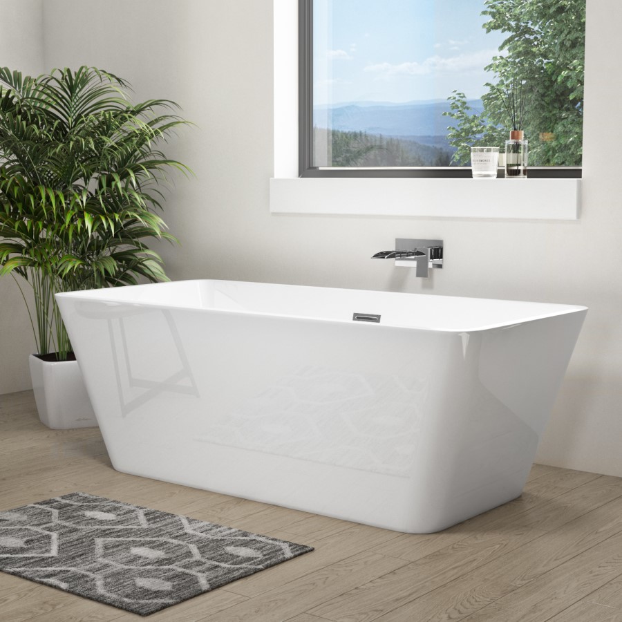 Freestanding Double Ended Bath 1615 x 720mm - Porto