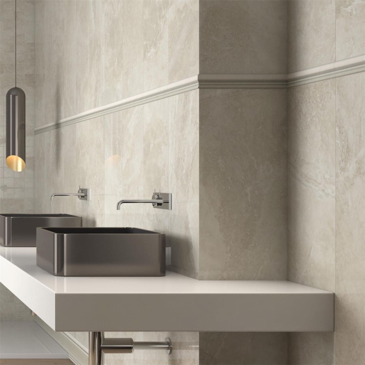 Large Format Arezzo Crema Rectified Wall/Floor Tile