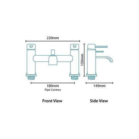 Bath Shower Mixer - Disc Range