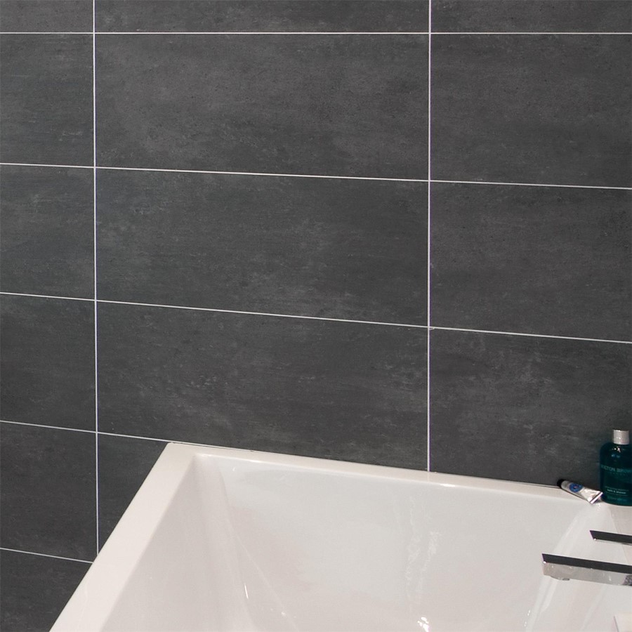 Cementi Dark Grey Porcelain Wall/Floor  Tile 