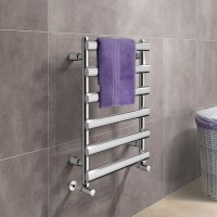 Straight Chrome Heated Towel Rail -  700 x 500mm - Felicity Range