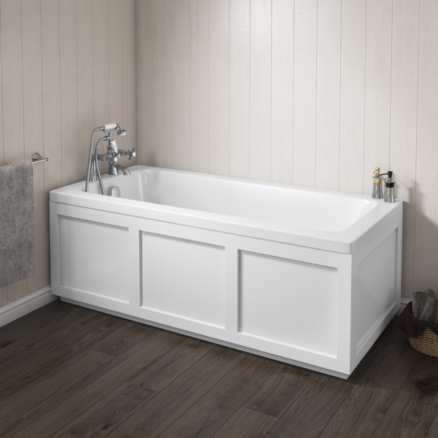 GRADE A1 - Rutland Square Single Ended Bath - 1600 x 700mm