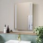 GRADE A1 - Rectangular LED Bathroom Mirror with Demister 500 x 700mm - Capella