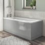 1700mm Wooden Grey Gloss Bath Front Panel - Ashford