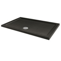 Slim Line Black Sparkle 1400 x 800 Rectangular Shower Tray