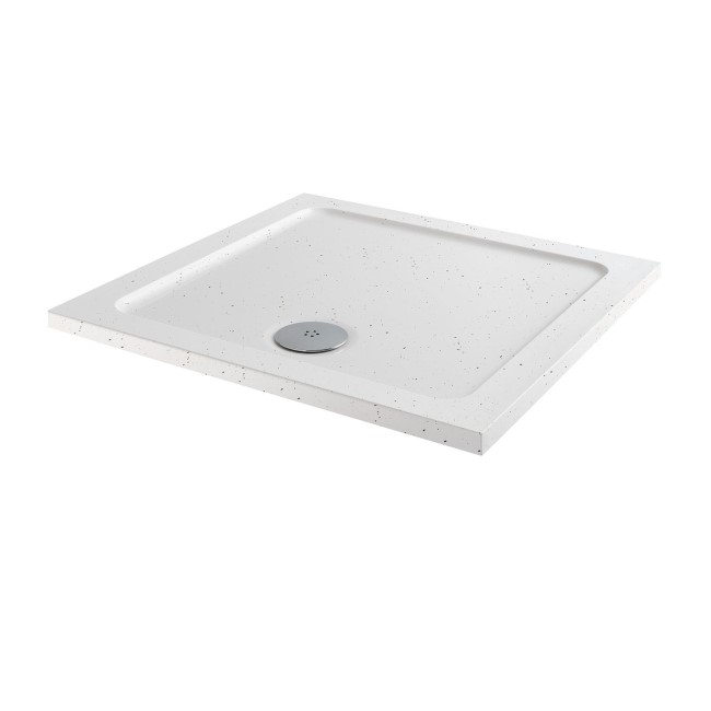 Slim Line White Sparkle 900 x 900 Square Shower Tray