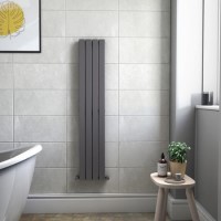 Anthracite Vertical Single Panel Radiator 1600 x 300mm - Mojave