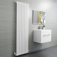 White Vertical Single Panel Radiator 1600 x 480mm - Margo