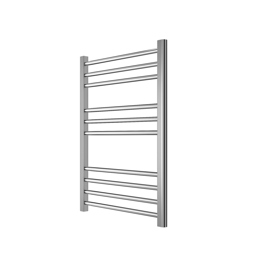 GRADE A1 - 800mm x 600mm Straight Chrome Towel Rail - Sahara