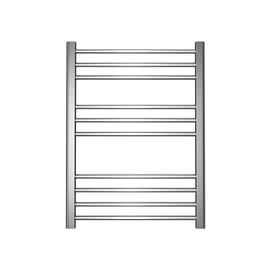 GRADE A1 - 800mm x 600mm Straight Chrome Towel Rail - Sahara