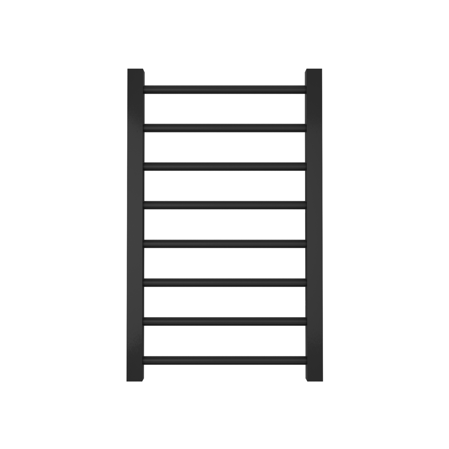 black heated towel radiator