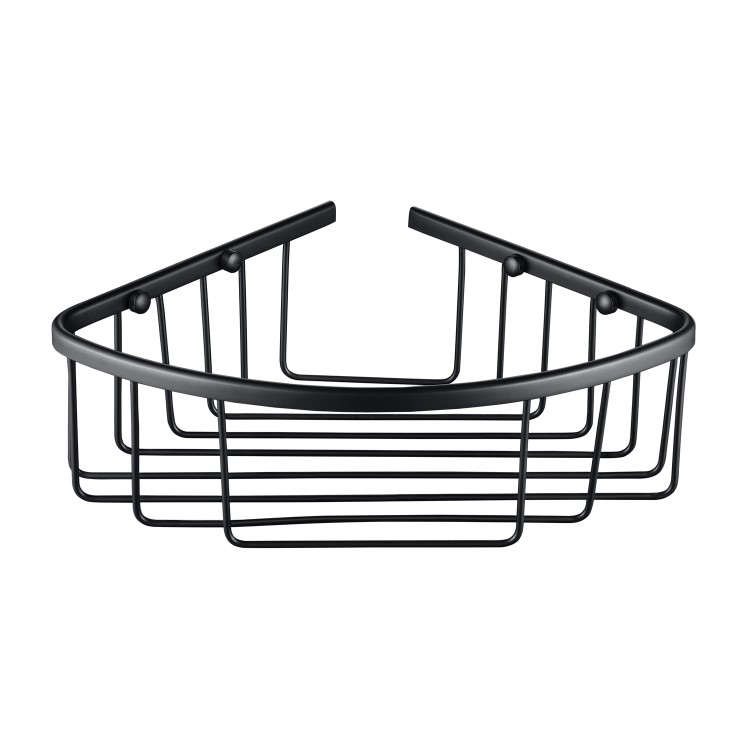 Matt Black Corner Shower Caddy - Arissa 