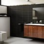 Black Gloss Wall Tile 100 x 300mm - Metro