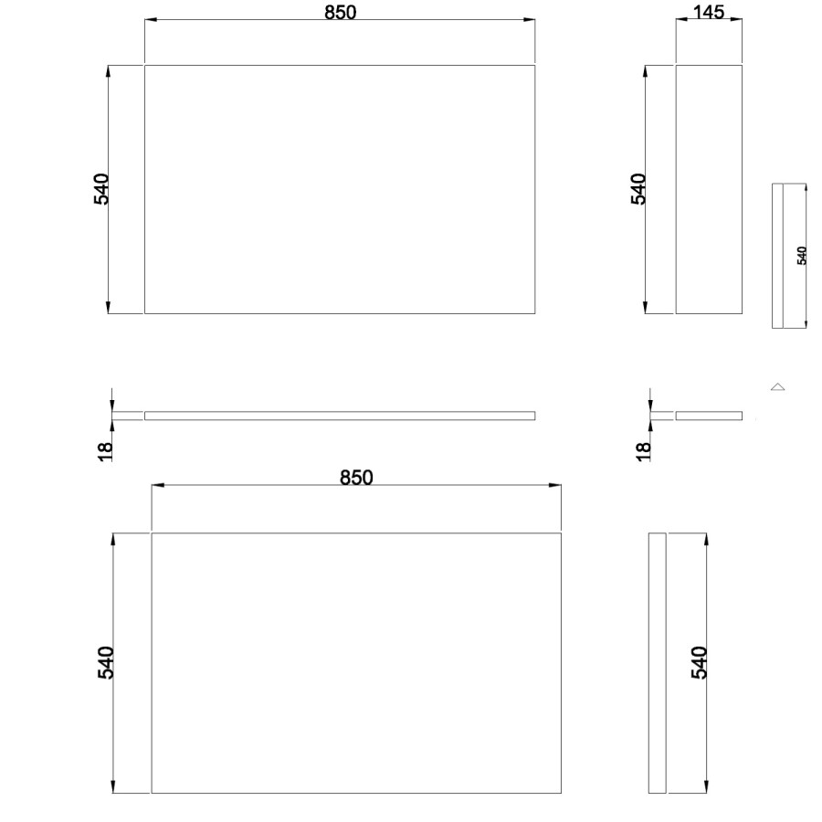 1700mm Wooden Wood Effect L Shape Bath Front Panel - Ashford