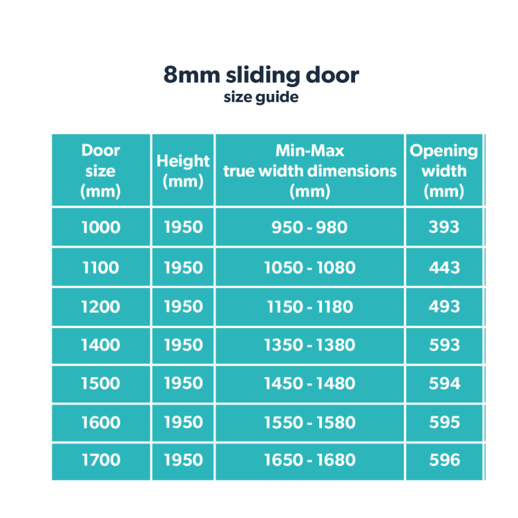 GRADE A2 - 1200mm Chrome Sliding Shower Door 8mm Glass - Pavo