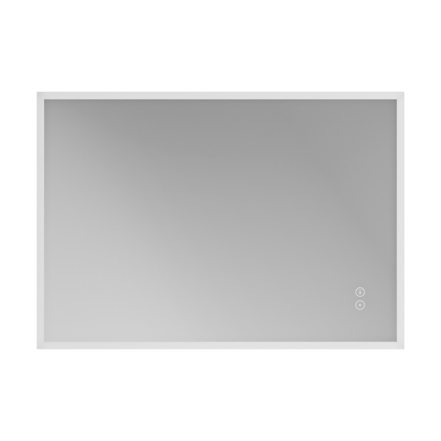 GRADE A1 - Rectangular LED Bathroom Mirror with Bluetooth & Shaver Socket 1000 x 700mm - Divine