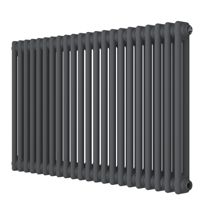 Anthracite Horizontal 2 Column Traditional Radiator 600x1010mm -Nambi