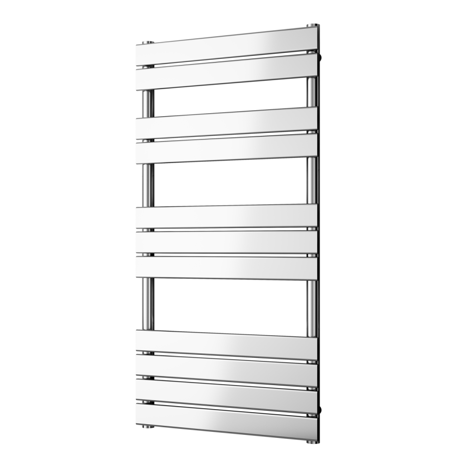 GRADE A1 - Chrome Heated Towel Rail Radiator 1200 x 450mm - Tundra