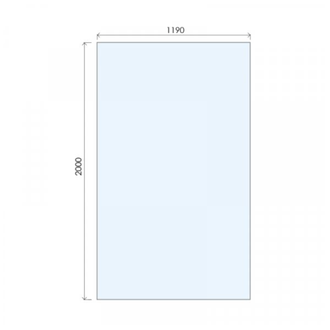 1200mm Bronze Shower Screen for Wetroom & Walk In Shower - Live Your Colour