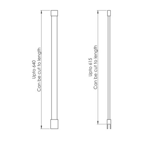 GRADE A1 - 1200mm Nickel Frameless Wet Room Shower Screen with Ceiling Support Bar - Live Your Colour