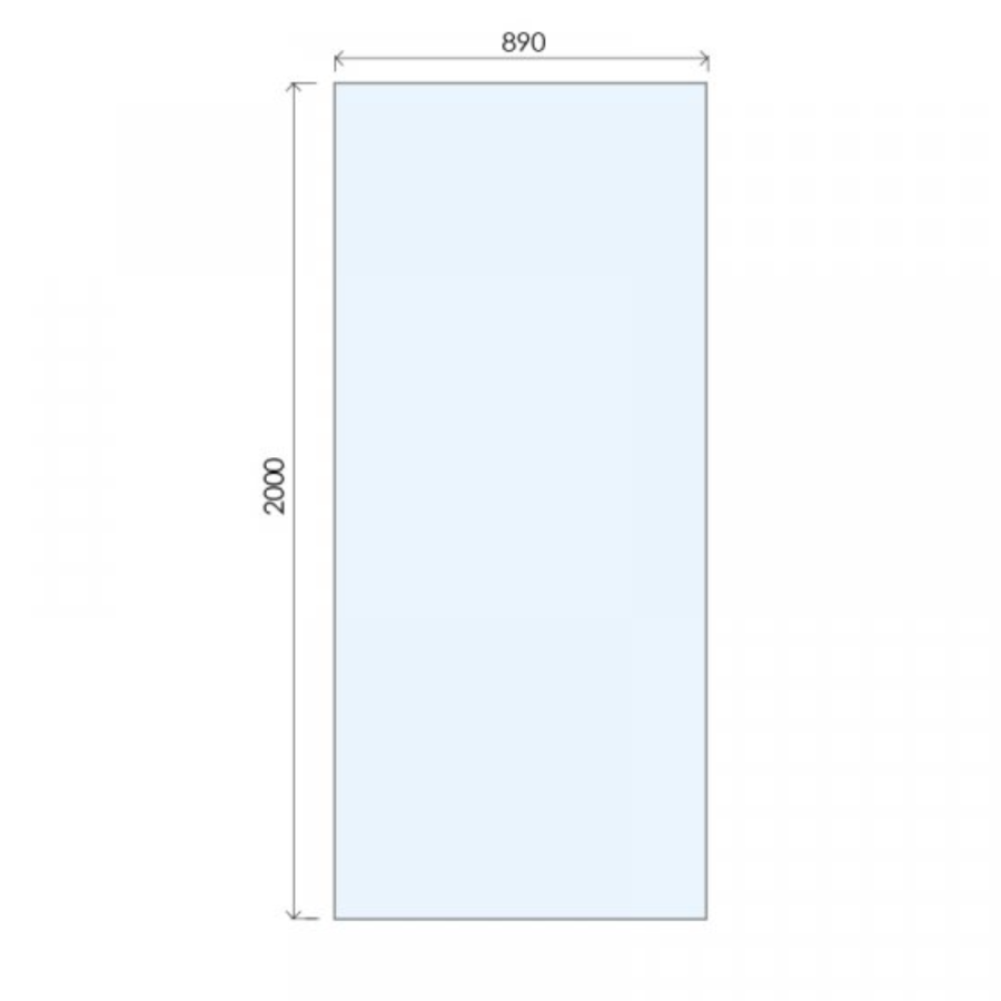 900mm Nickle Shower Screen for Wetroom & Walk In Shower - Live Your Colour