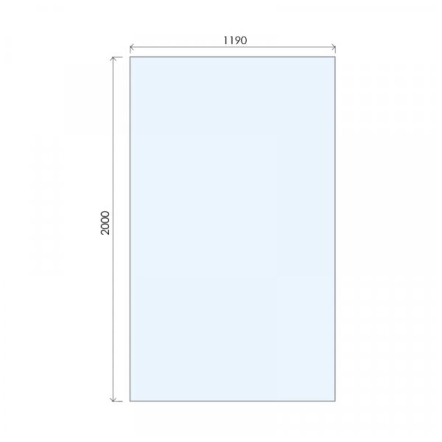 1200mm Nickle Shower Screen for Wetroom & Walk In Shower - Live Your Colour