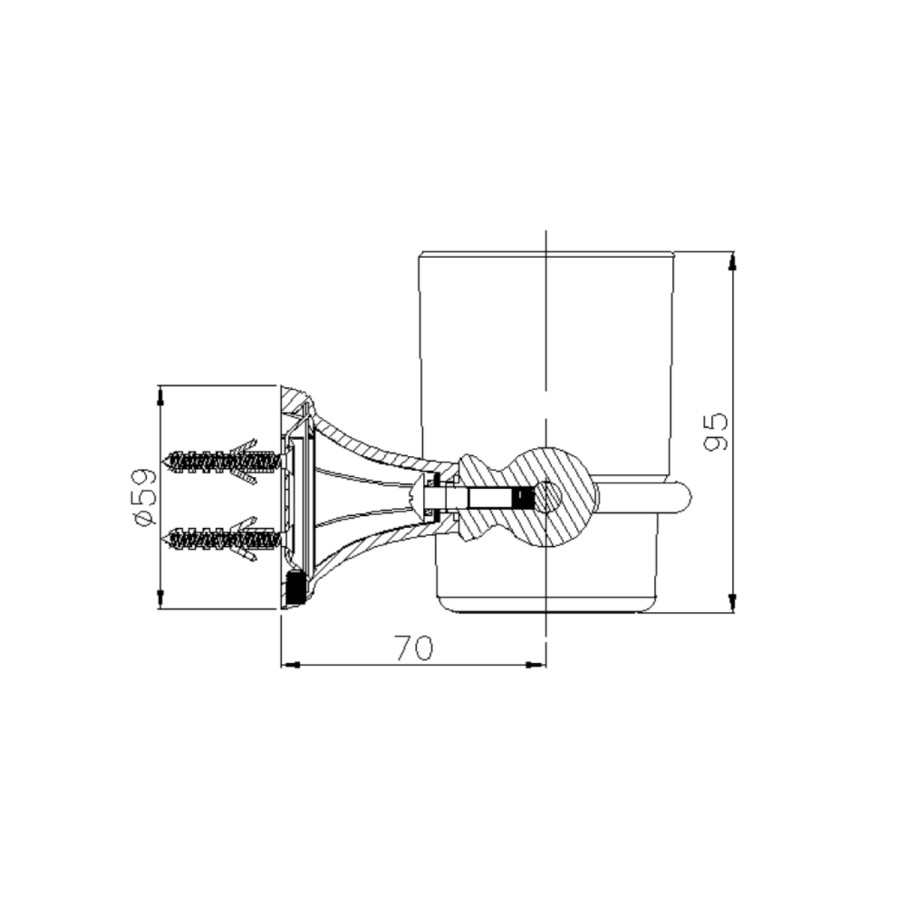 Traditional Robe Hook  - Oxbridge Range