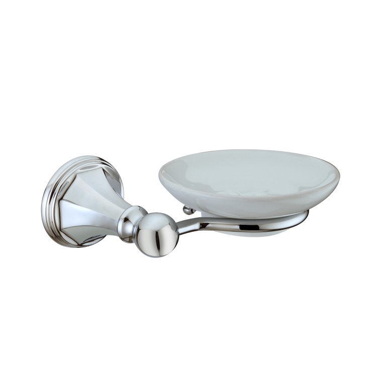 Traditional Glass Soap Dish Holder - Oxbridge