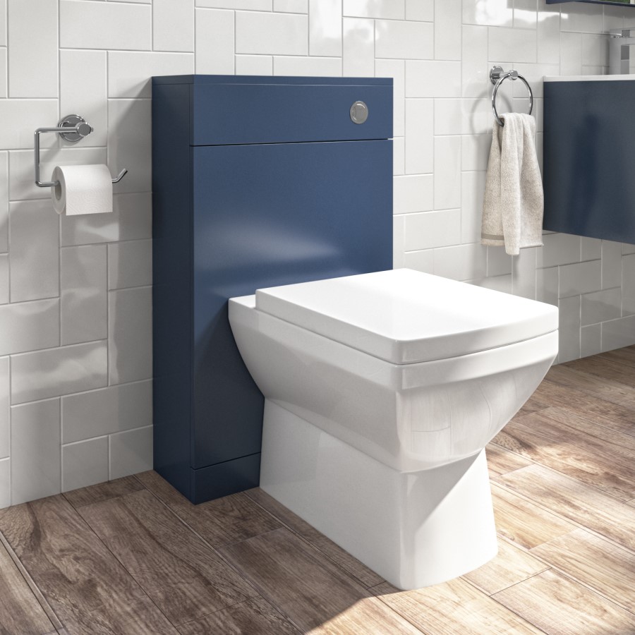 GRADE A1 - Ashford 500mm WC Unit - Mat Ocean Blue