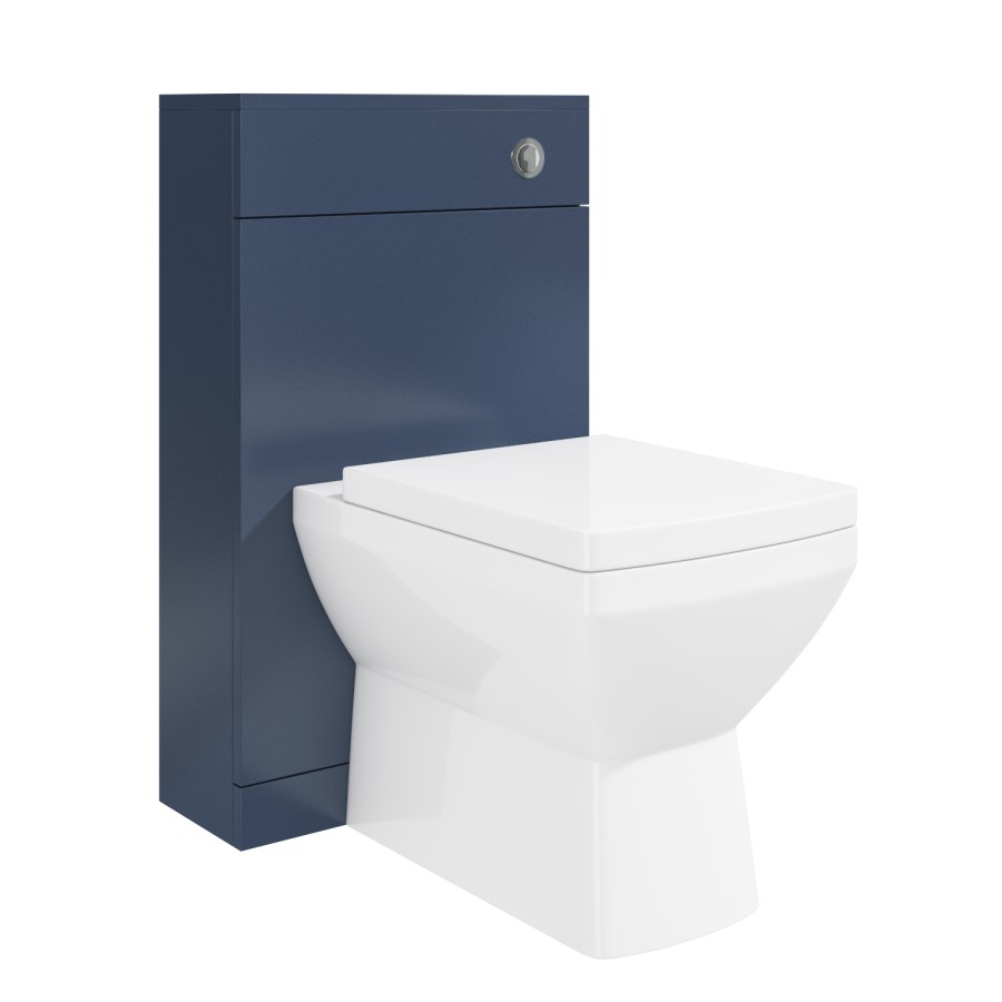 GRADE A1 - Ashford 500mm WC Unit - Mat Ocean Blue