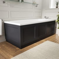 Ashbourne Wooden 1700mm Bath Panel - Anthracite