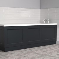 GRADE A1 - 1800mm Anthracite Front Bath Panel - Ashbourne