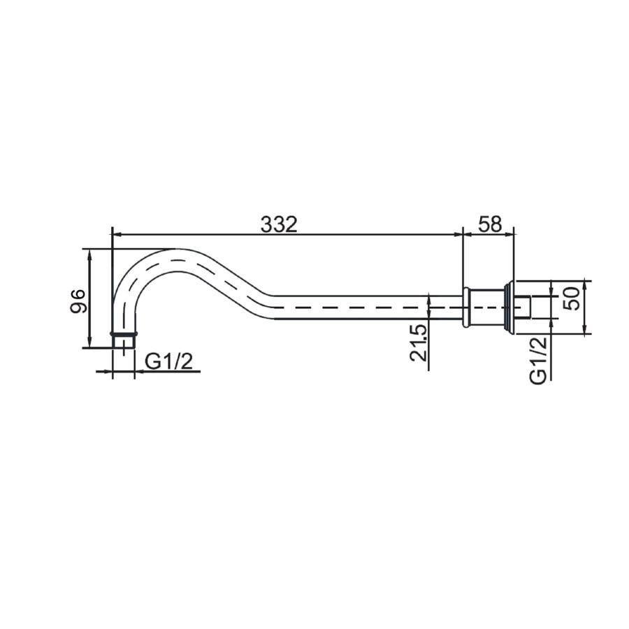 Camden Wall Arm - Brushed Brass