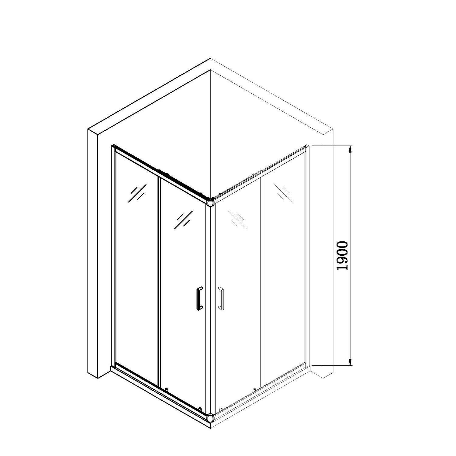 900mm Square Corner Entry Shower Enclosure Carina Better Bathrooms