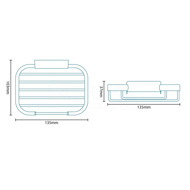 Small Rectangular Soap Basket