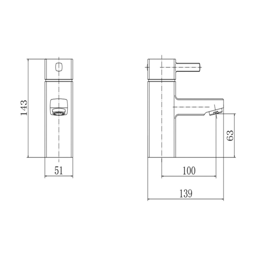 Grade A1 - Chrome Bath and Basin Tap Set - Form