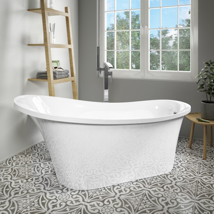 Freestanding Single Ended Slipper Bath 1520 x 745mm - Torrelino