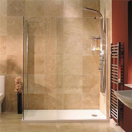 Walk In Glass Shower Screen - 1850 x 1200mm - 8mm Glass