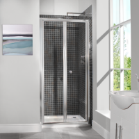 Bi-Fold Shower Door - 800mm - 6mm Glass - Aquafloe