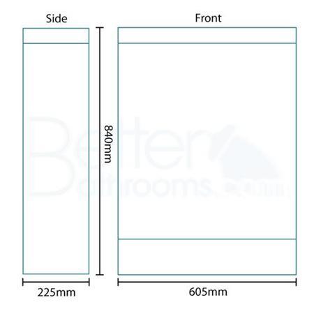 600mm WC Toilet Unit - White - TD Range