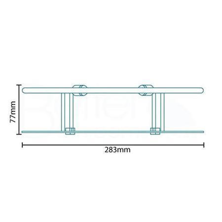 Cromo One Shelf Corner Basket