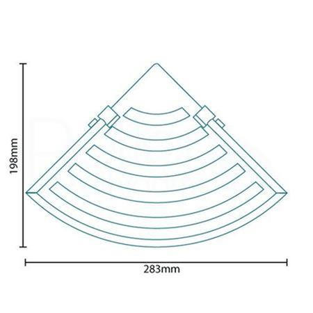 Cromo Two Shelf Corner Basket